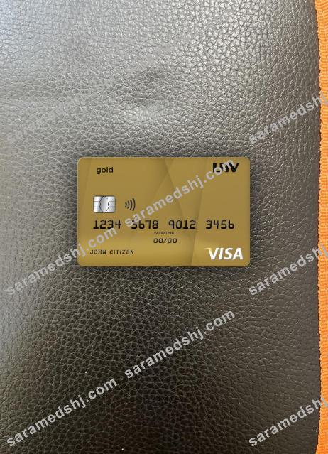 United Kingdom LHV bank visa gold photolook front